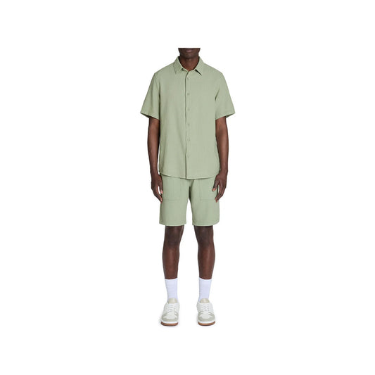 100% Cotton Bermuda Shorts - Green