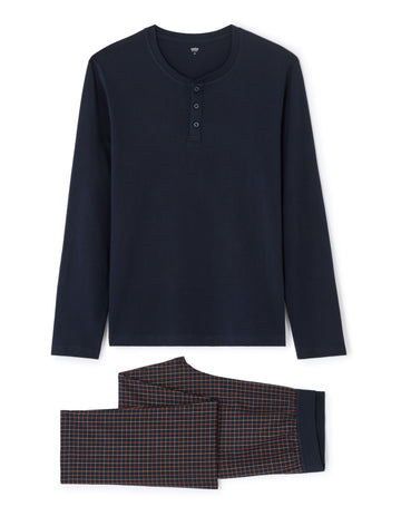 Checked Pajama Set (Top & Pants)
