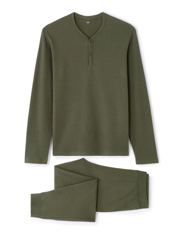 Stretch Waffle Pajama Set