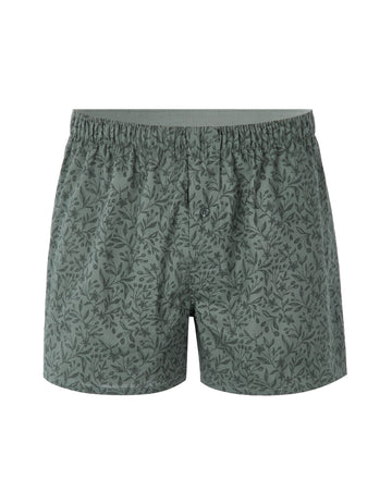 Boxer Shorts With Botanical Print