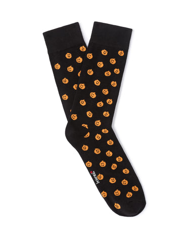 Pumpkin-Print Socks