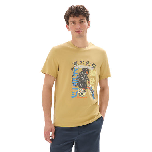 Regular Round Neck T-Shirt Asian Print