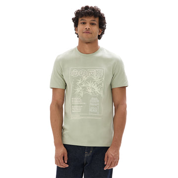 Regular Crew Neck T-Shirt Asian Print