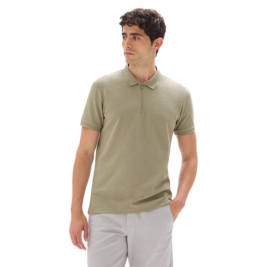 Slim Cotton Blend Polo Shirt
