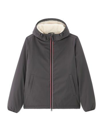 Sherpa-Lined Hooded Jacket