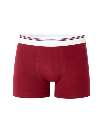 Stretch Boxer With Contrast Waistband Red