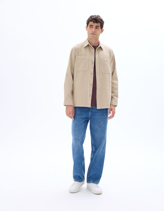Garment-Dyed Overshirt