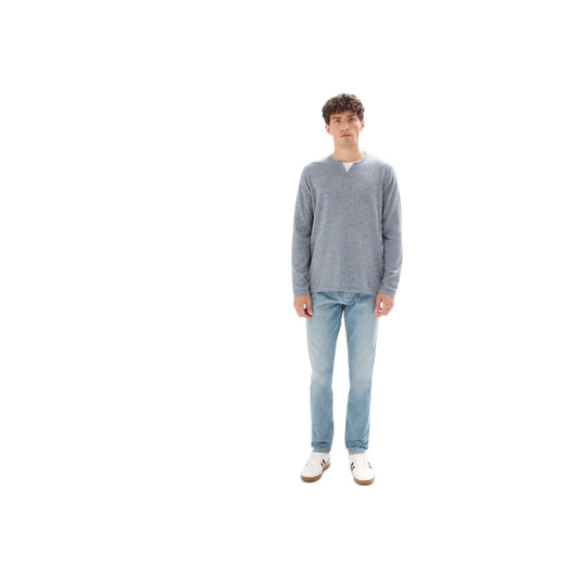 Tunisian-Collar Blended Sweater