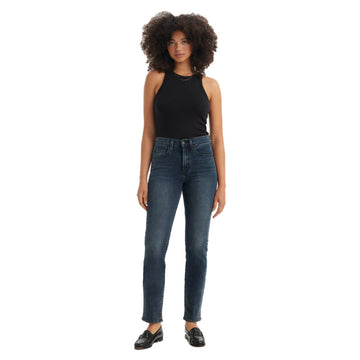High Rise Straight Jeans