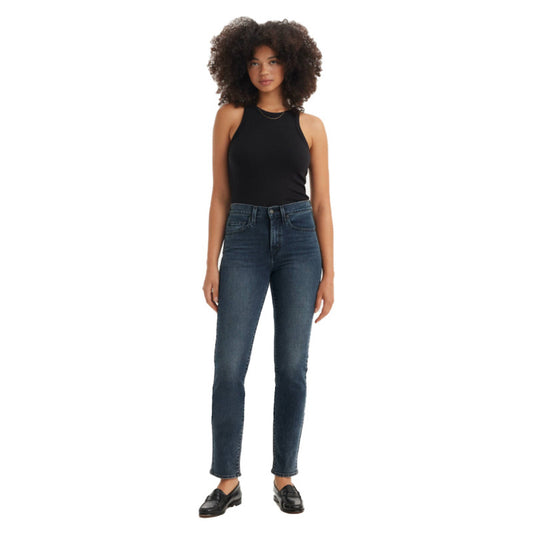 High Rise Straight Jeans