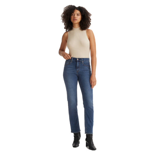 High Rise Straight Jeans