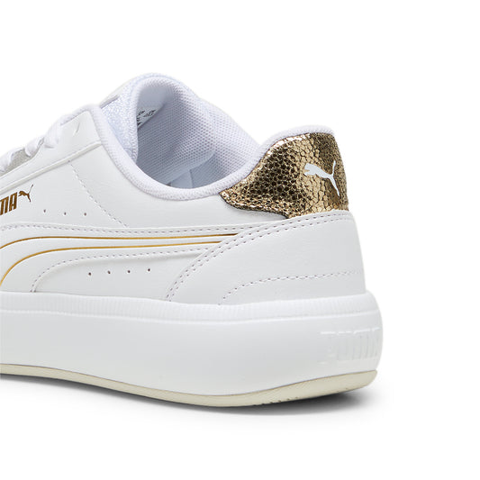 TORI METALLIC SHINE PUMA WHITE-PUMA GOLD