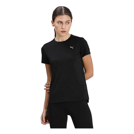 RUN FAVORITE HEATHER SS TEE W PUMA BLACK