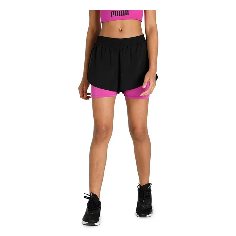 2 IN 1 RUN SHORT W PUMA BLACK-DEEP ORCHI