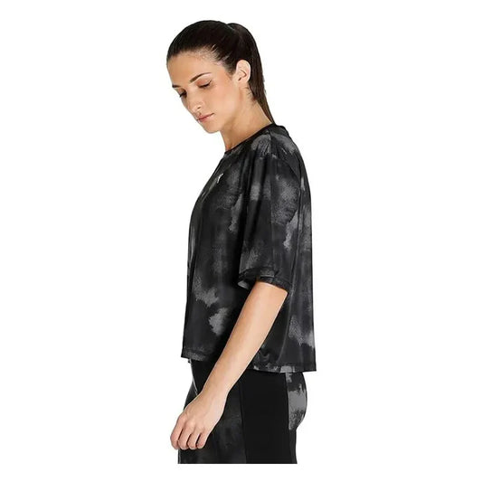 TRAIN FAVORITE AOP CROP SS TEE PUMA BLAC