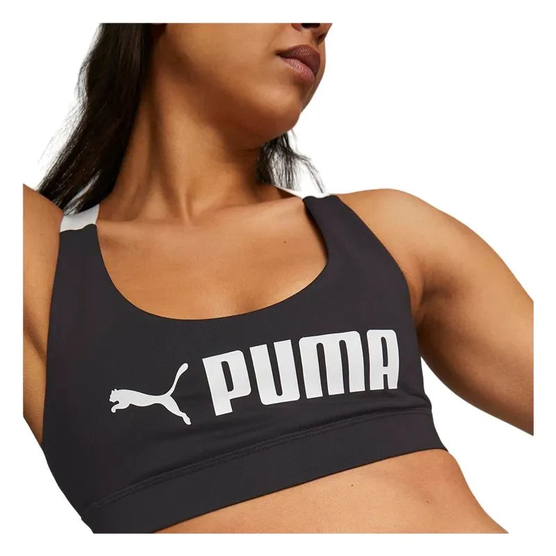 MID IMPACT PUMA FIT BRA PUMA BLACK