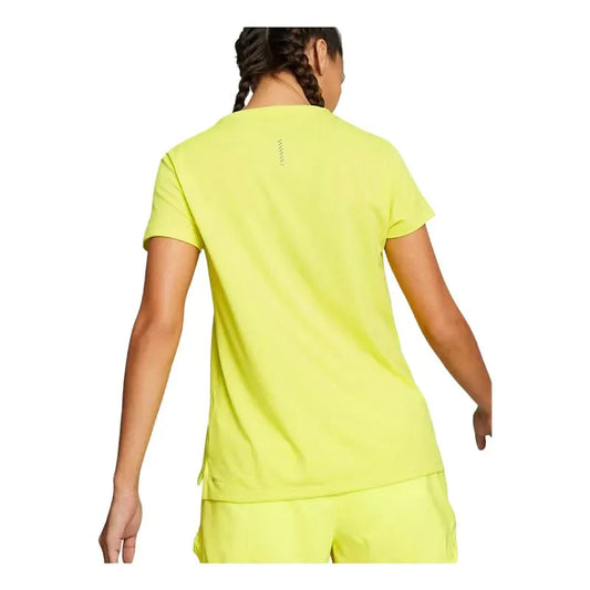 RUN FAVORITE HEATHER SS TEE W Yellow Bur