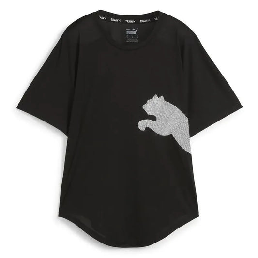 TRAIN ALL DAY BIG CAT TEE PUMA Black-Whi