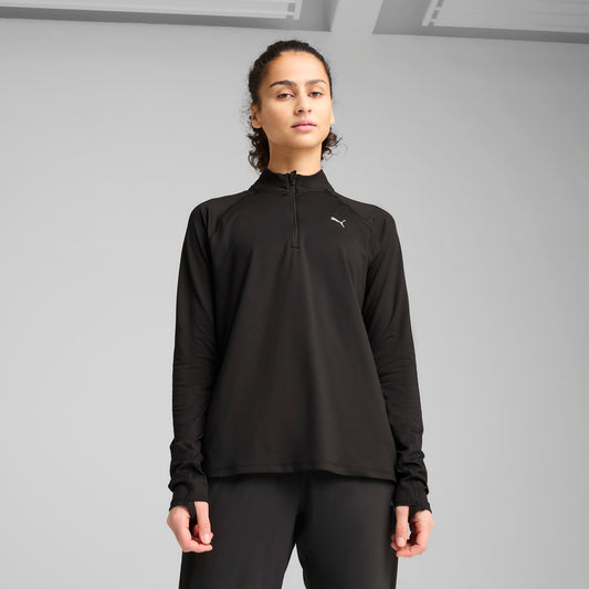 RUN VELOCITY CLOUDSPUN Quarter-Zip Top Women