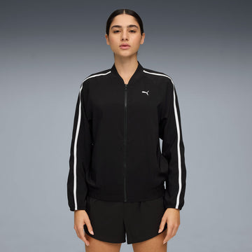 FLORAL RIBBON Woven Full Zip Women