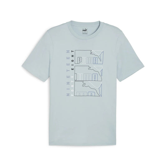 GRAPHICS Triple No. 1 Logo Tee Turquoise