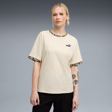 Essentials Animal Print Relaxed Tee Women
