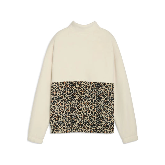 Essentials Animal Print Relaxed Crew Women