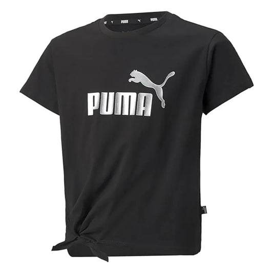 ESS+ Logo Knotted Tee G Puma Black