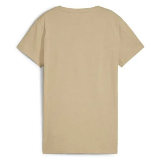 ESS+ Metallic Logo Tee Prairie Tan-Gold