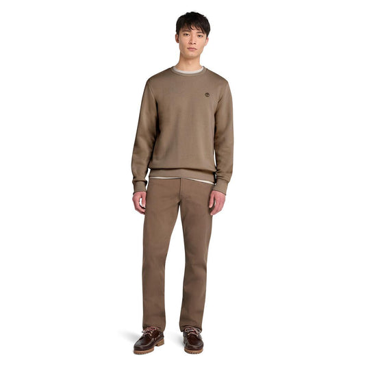 Oyster River Chest Logo Brushback Crew Neck