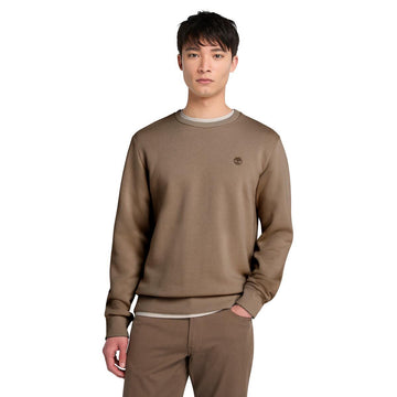 Oyster River Chest Logo Brushback Crew Neck