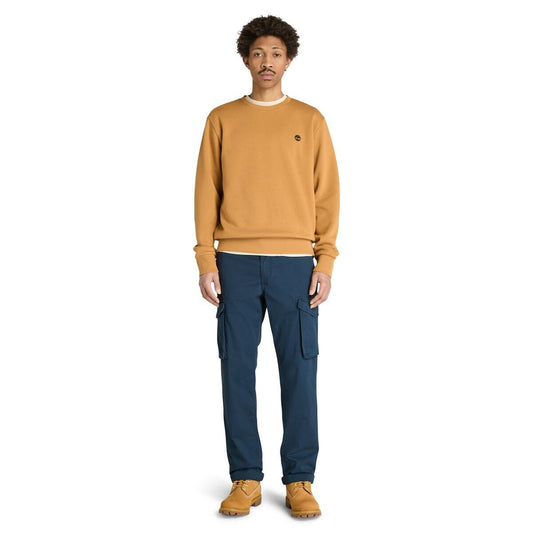 Oyster River Chest Logo Brushback Crew Neck