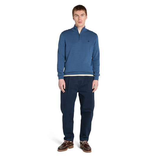 Williams River Cotton 1/4 Zip Sweater