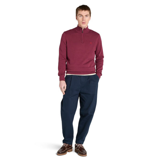 Williams River Cotton 1/4 Zip Sweater