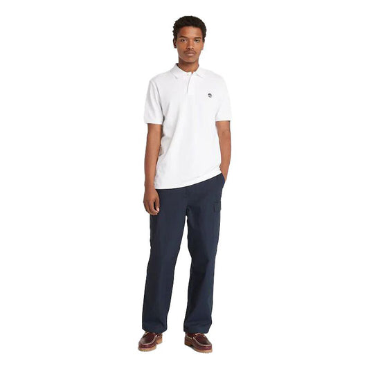OYSTER RIVER TFO Chest Logo SS Polo (Reg) White