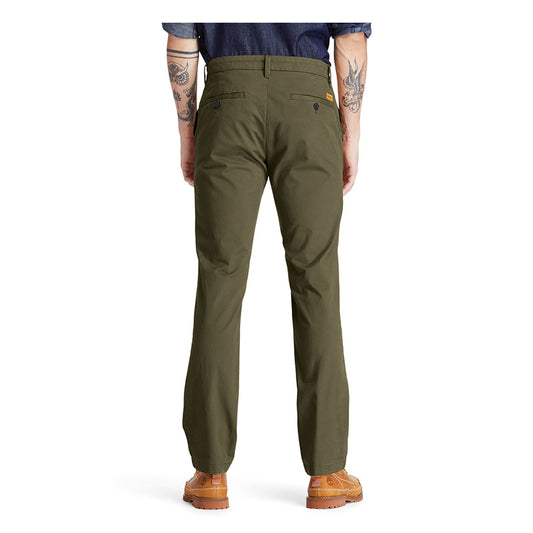 CLAREMONT Twill Chino Pant (Straight) Leaf Green