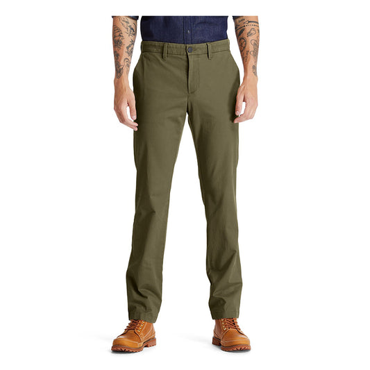 CLAREMONT Twill Chino Pant (Straight) Leaf Green
