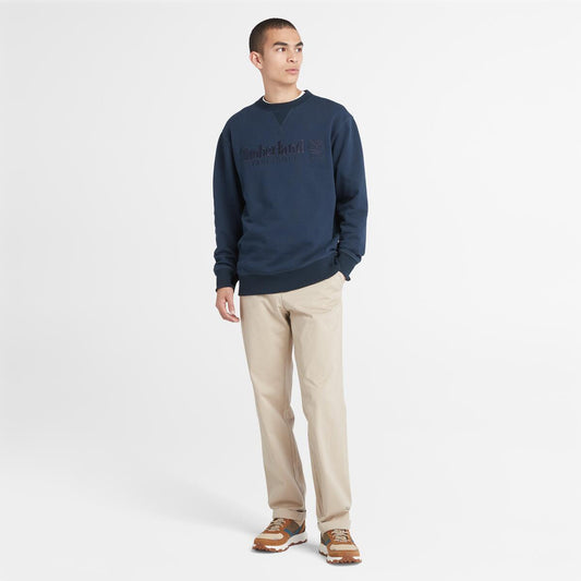 Established 1973 Embroidered Logo Crew Neck Sweatshirt