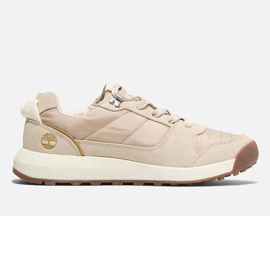 RETRO SWIFT LOW LACE UP SNEAKER LIGHT BEIGE WOVEN