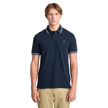 Oyster River Tipped Collar Ss Polo