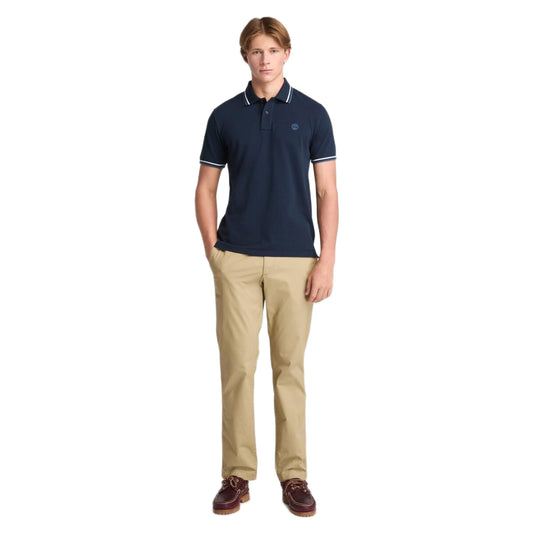 Oyster River Tipped Collar Ss Polo