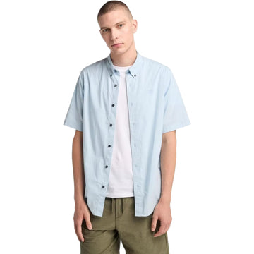 Short Sleeve Stretch Poplin Shirt