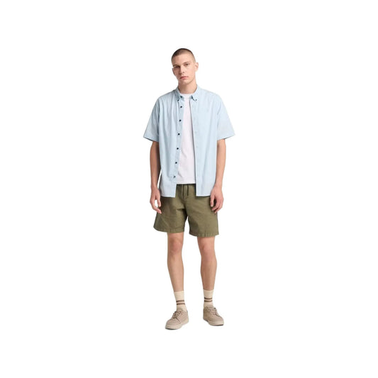 Short Sleeve Stretch Poplin Shirt