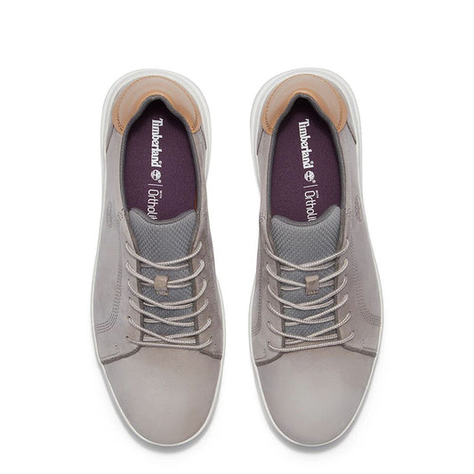 SENECA BAY LOW LACE UP SNEAKER LIGHT GREY NUBUCK