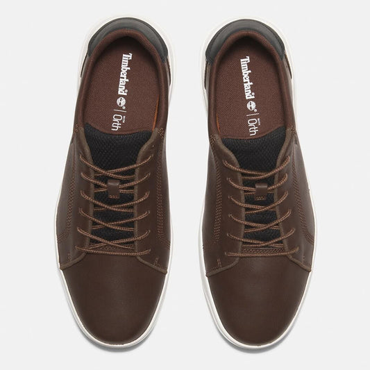 SENECA BAY LOW LACE UP SNEAKER DARK BROWN FULL GRAIN