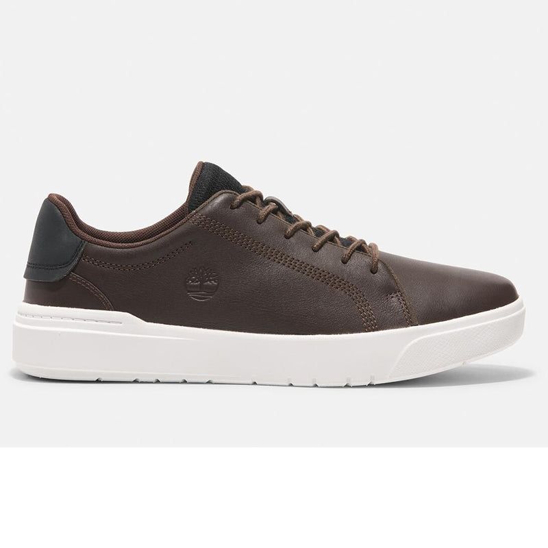 SENECA BAY LOW LACE UP SNEAKER DARK BROWN FULL GRAIN