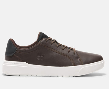 SENECA BAY LOW LACE UP SNEAKER DARK BROWN FULL GRAIN