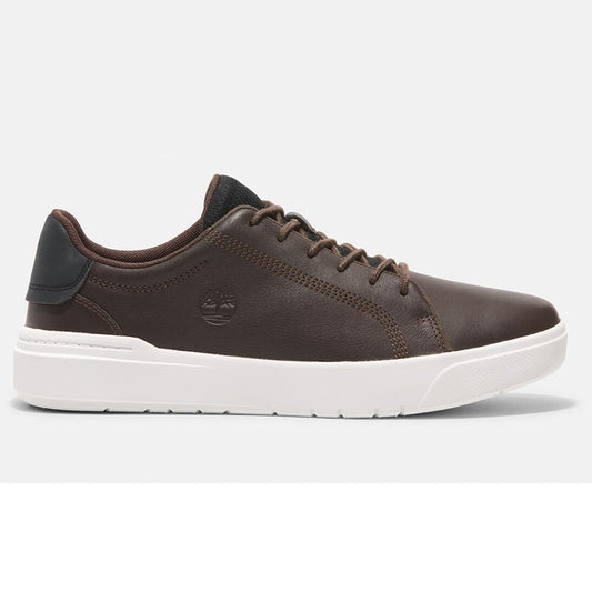 SENECA BAY LOW LACE UP SNEAKER DARK BROWN FULL GRAIN