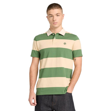 Rugby Striped Short Sleeve Polo
