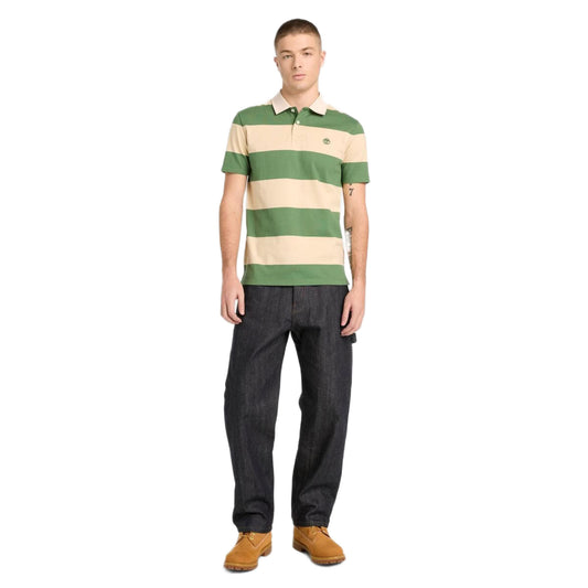 Rugby Striped Short Sleeve Polo